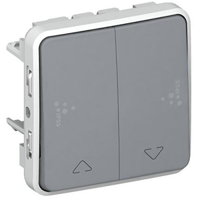 LEGRAND Bouton poussoir double Plexo pour volets roulants