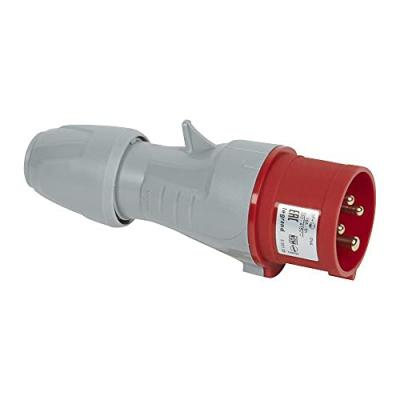 LEGRAND  555128 Fiche mobile droite P17 IP44 16A, 380V~ &agrave; 415V~, 3P+T