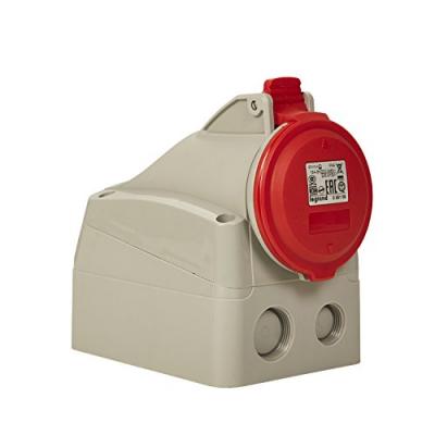 LEGRAND  555159 Prise saillie fixe P17 IP44 16A, 380V~ &agrave; 415V~, 3P+N+T