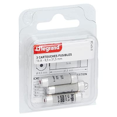LEGRAND  - Cartouche fusible avec t&eacute;moin - 16 A - 3680 W