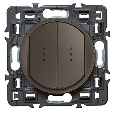 LEGRAND  - celiane double interrupteur lumineux graphite 210099524