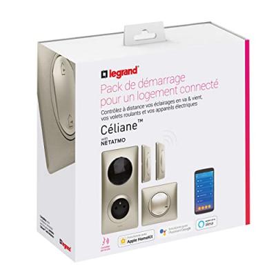 LEGRAND Interrupteur mural Pack de d&eacute;marrage C&eacute;liane with Netatmo - Titane