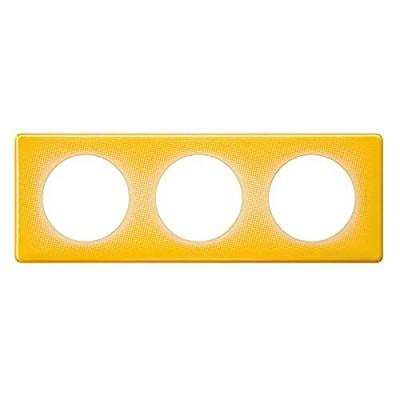 LEGRAND Plaque de finition triple  C&eacute;liane Memories Today jaune