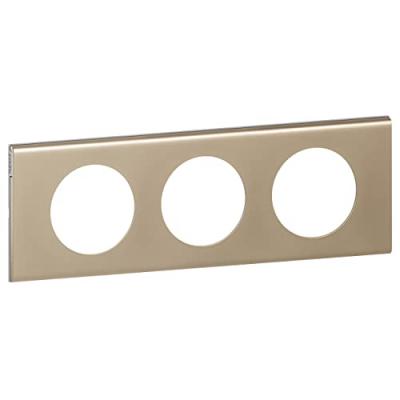 LEGRAND  - celiane plaque 3 postes nickel velour 71mm 210069113