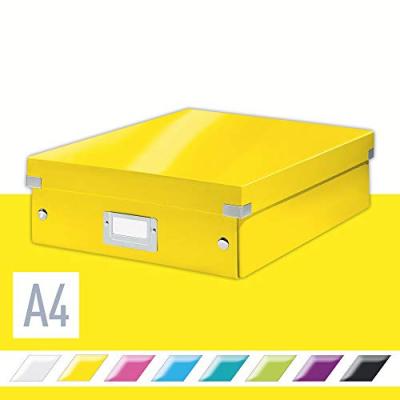 LEITZ  Bo&icirc;te &agrave; Compartiments, Click & Store, 60580016 - Moyenne, Jaune