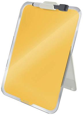 LEITZ  Cosy Chevalet de bureau en verre, 216x30x297 mm, jaune, 39470019