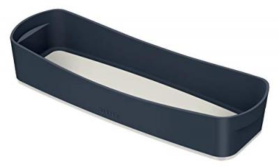 LEITZ  Bac de rangement My Box Cosy, long, gris - Lot de 2