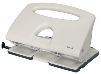 LEITZ  51320085 perforateur 4 trous capacit&eacute; 40 feuilles gris 51320385