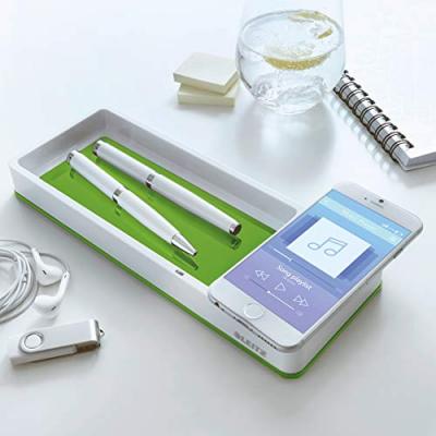 LEITZ  WOW Desk Organizer - Tapis de charge sans fil - 1 A - vert