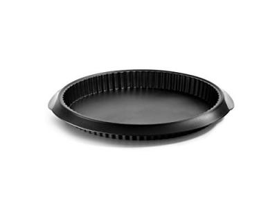 LEKUE Moule &Agrave; Tarte En Silicone Platine Couleur Noire De 28cm