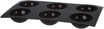 LEKUE  - Moule gourmet 6 demi-sph&egrave;res - silicone, noir
