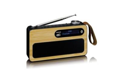 LENCO Radio portable dab+ pdr-040bamboobk noir
