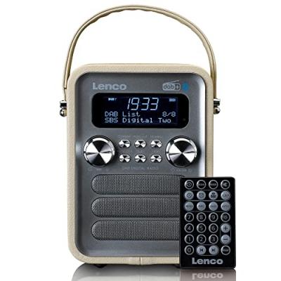 LENCO Radio portable DAB+/ FM avec Bluetooth  PDR-051TPSI Taupe 