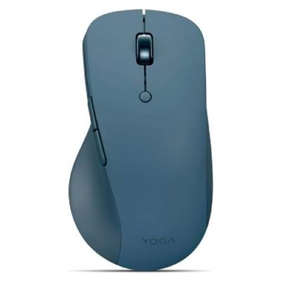 LENOVO Souris sans fil  2400 DPI Bluetooth 6 boutons rechargeable bleu-vert