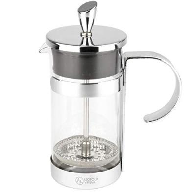 LEOPOLD VIENNA  Luxe 350ml Coffee Maker Clair,Argent&eacute;