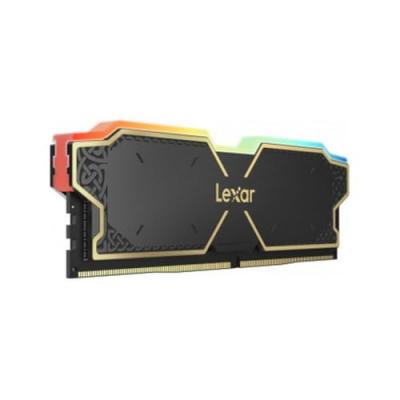 LEXAR   Kit Barrettes m&eacute;moire 32Go (2x16Go) DIMM DDR5 Thor RGB 6000MHz (Noir)