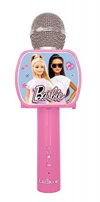 LEXIBOOK  Microphone enfant karaok&eacute; Barbie Bluetooth, haut-parleur, fixation smartphone