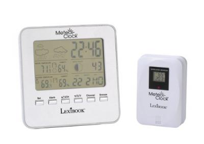 LEXIBOOK Station m&eacute;t&eacute;o  MeteoClock Silver Multicolore 