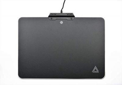 LEXIP Tapis de souris rigide r&eacute;tro-&eacute;clair&eacute; RVB  B5 Noir 