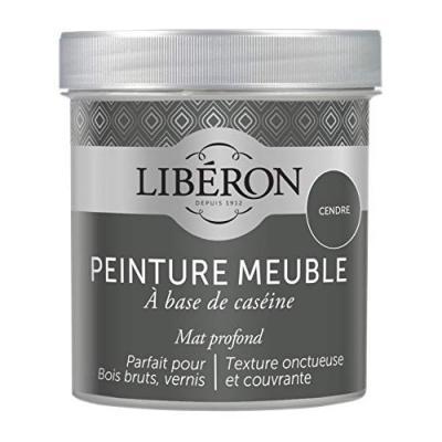 LIBERON Peinture meuble et boiserie Cas&eacute;ine LIB&Eacute;RON cendre mat 0.5 l