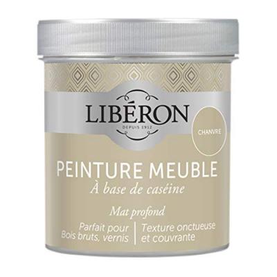 LIBERON Peinture meuble et boiserie Cas&eacute;ine LIB&Eacute;RON chanvre mat 0.5 l