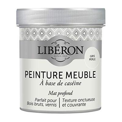 LIBERON Peinture meuble et boiserie Cas&eacute;ine LIB&Eacute;RON gris perle mat 0.5 l