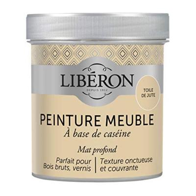 LIBERON Peinture meuble et boiserie Cas&eacute;ine LIB&Eacute;RON toile de jute mat 0.5 l