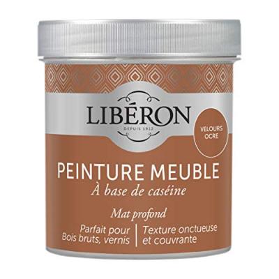 Peinture meuble et boiserie Cas&eacute;ine LIB&Eacute;RON velours ocre mat 0.5 l