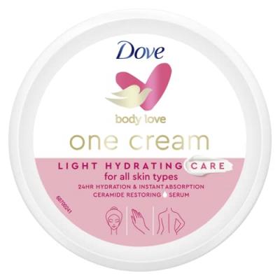 DOVE Cr&egrave;me Hydratante L&eacute;g&egrave;re visage, corps et mains 250 ml