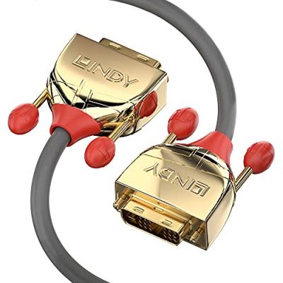 LINDY  36200 C&acirc;ble DVI-D Dual Link m&acirc;le/m&acirc;le 0.5 M