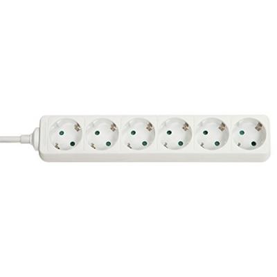 LINDY Multiprise 6 prises 1.40m (prise schuko) (blanc) 4002888731027