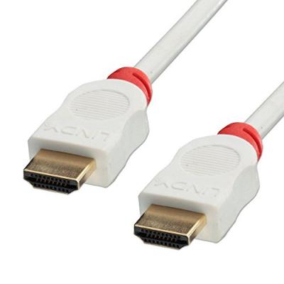 LINDY C&acirc;ble HDMI High Speed, Blanc, 2m