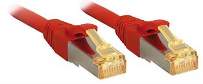 LINDY  C&acirc;ble r&eacute;seau Cat.7 S/FTP, cuivre, LSOH, 600MHz, Rouge, 1m