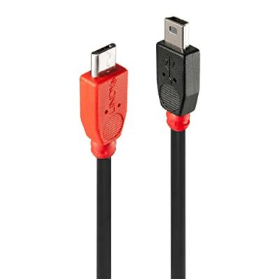 Lindy 903119058 50 Cm Usb-a To Micro Usb-b Cable Rouge,Noir