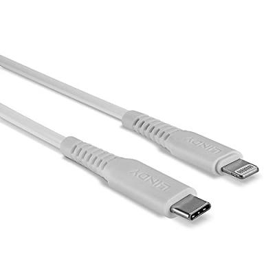 LINDY C&acirc;ble USB Type C vers Lightning, Blanc, 1m