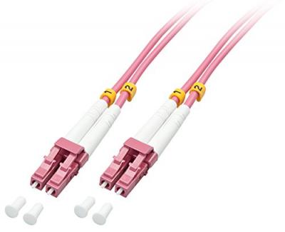 LINDY  Lc/lc Om4 Fiber Optic Cable 10 M Clair