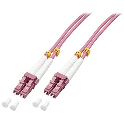 LINDY  Fibre Optique Duplex LC/LC OM4, 2m - Neuf