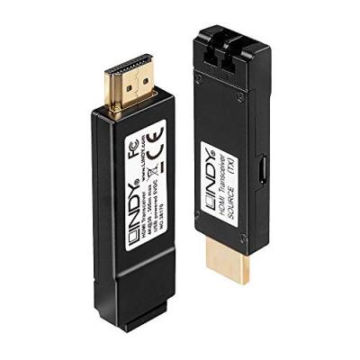 LINDY  Kit Extender HDMI 4K sur Fibre Optique jusqu'&agrave; 300m 38170 Noir