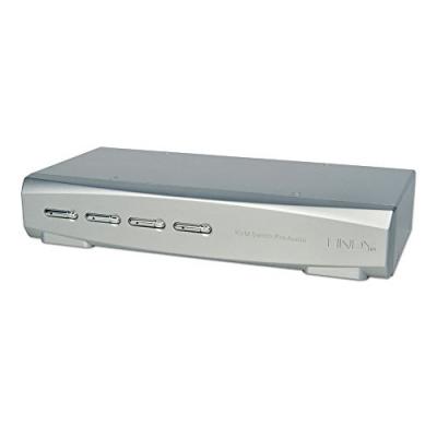  Lindy 39311 commutateur kvm hdmi pro audio usb 3.0 4 ports noir 39311