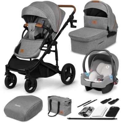 LIONELO Poussette  Mari Tour + Nacelle + Coque Auto Astrid - Grey Stone