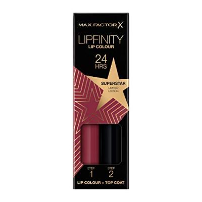 MAX FACTOR  Lipfinity Rising Stars Rouge &agrave; l&egrave;vres No 86 Superstar 2pcs