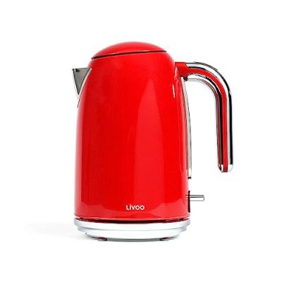 LIVOO Bouilloire r&eacute;tro  DOD180R 2200 W Rouge 