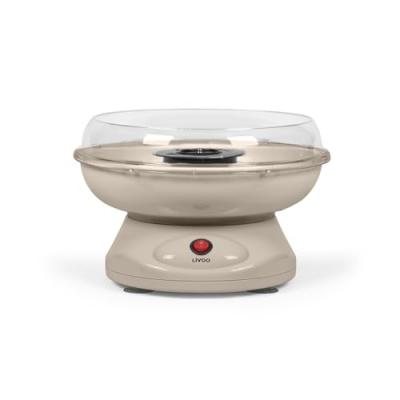 LIVOO , Machine &agrave; barbe &agrave; papa DOM468C, 450 W, 3 minutes, compacte, cuve amovible.