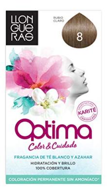 LLONGUERAS  Optima Coloration Permanente Sans Ammoniaque 8 Blond Clair