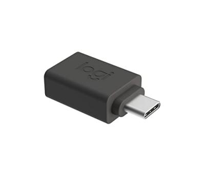 Logitech 956-05 Usb-c To Usb-a Adapter Noir