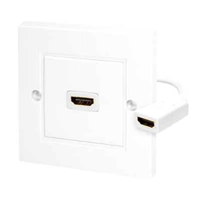 LOGILINK  AH0014 Adaptateur HDMI WALL PLATE, HDMI 1 port Blanc