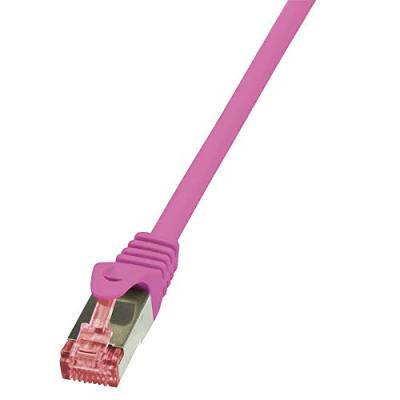 LOGILINK  PrimeLine C&acirc;ble r&eacute;seau Cat6 S/FTP AWG27 PIMF LSZH 5 m Rose