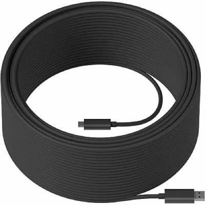 LOGITECH  Strong Aoc Usb-c Cable 45 M Argent&eacute;