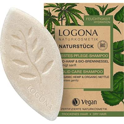 LOGONA Shampooing soin solide chanvre ortie bio 60g 