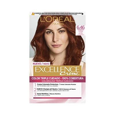 L OREAL L'Or&eacute;al Paris Excellence Creme Teinture 6.46 Rubio Oscuro Cobrizo